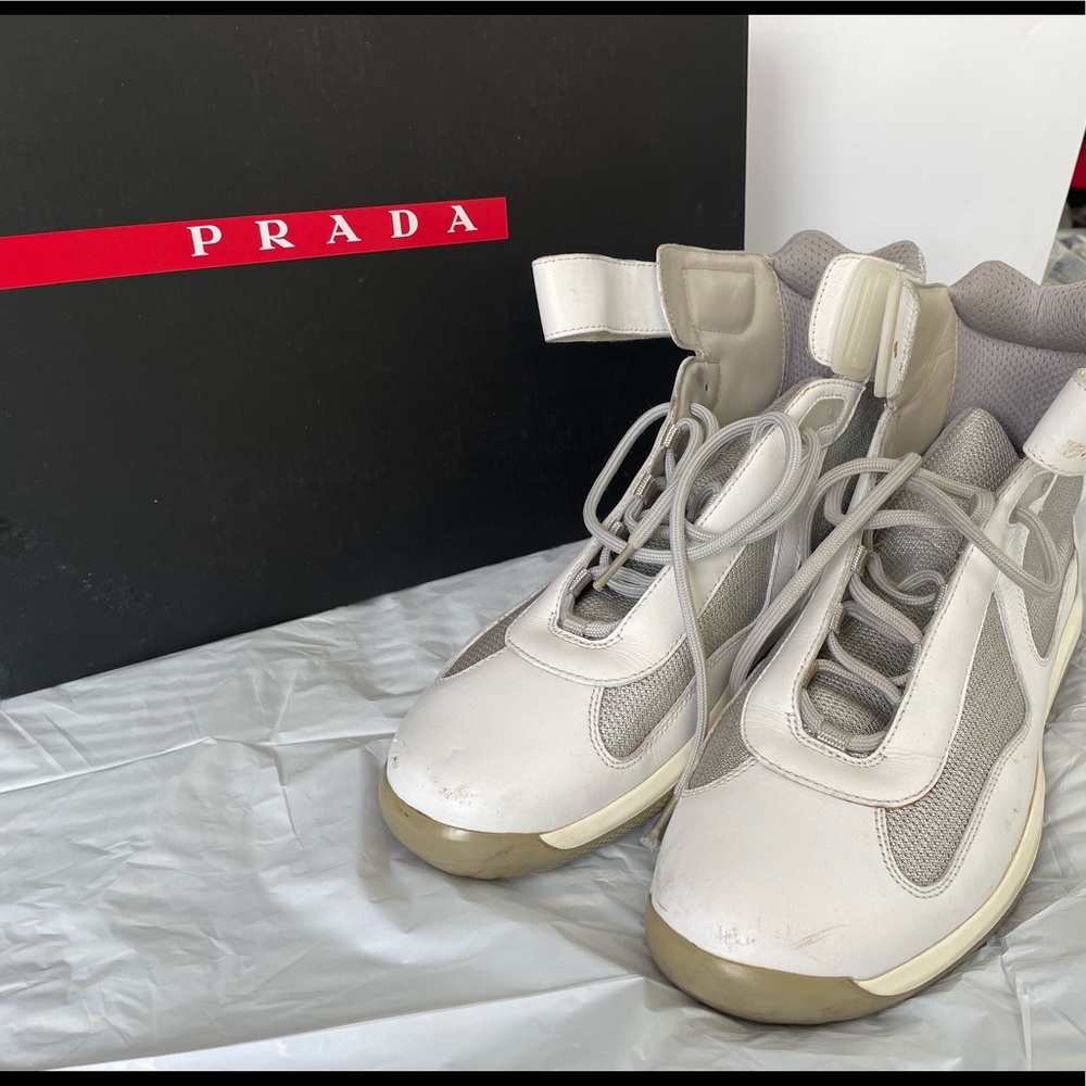 High Top Prada Sneakers